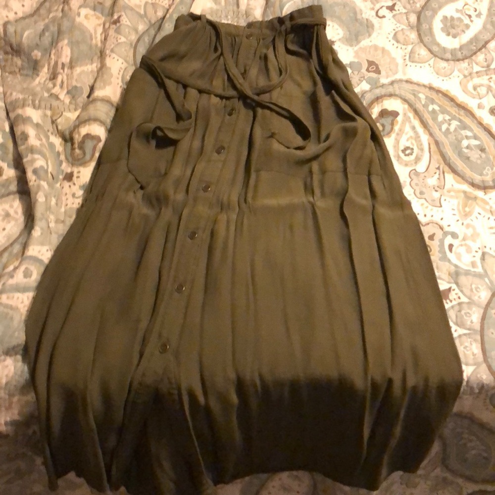 Olive Green long skirt